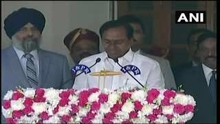 K Chandrasekhar Rao sworn in as Telangana chief minister