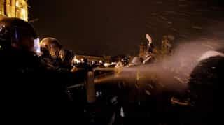 Protesters, police clash in Hungary for third straight night
