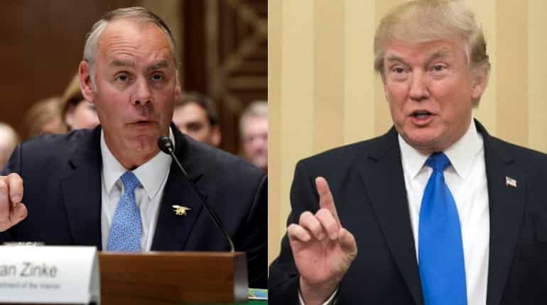 As Zinke departs, Trump to announce new interior secretary next week