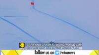 Swiss Skier hospitalized after horror crash at Skiing World Cup