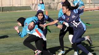 Egyptian women take on American football