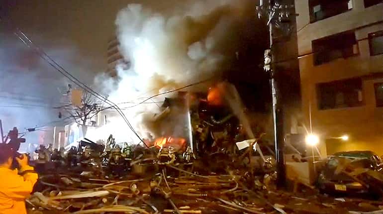 Video: 42 injured after powerful blast in Japan's Sapporo