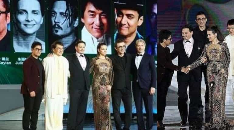 Aamir Khan shares stage with Jackie Chan, Johnny Depp at a film festival in China; see pics