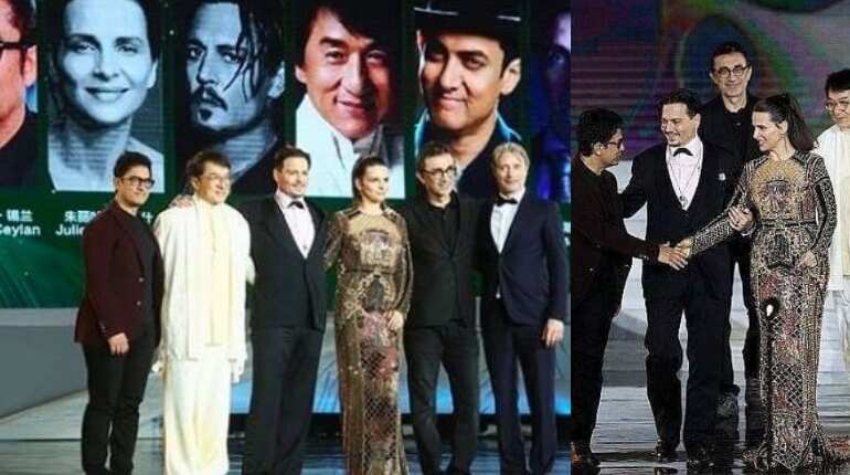Aamir Khan shares stage with Jackie Chan, Johnny Depp at a film festival in China; see pics