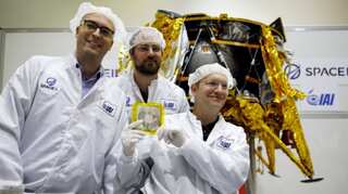 Israeli spacecraft gets special passenger before moon journey