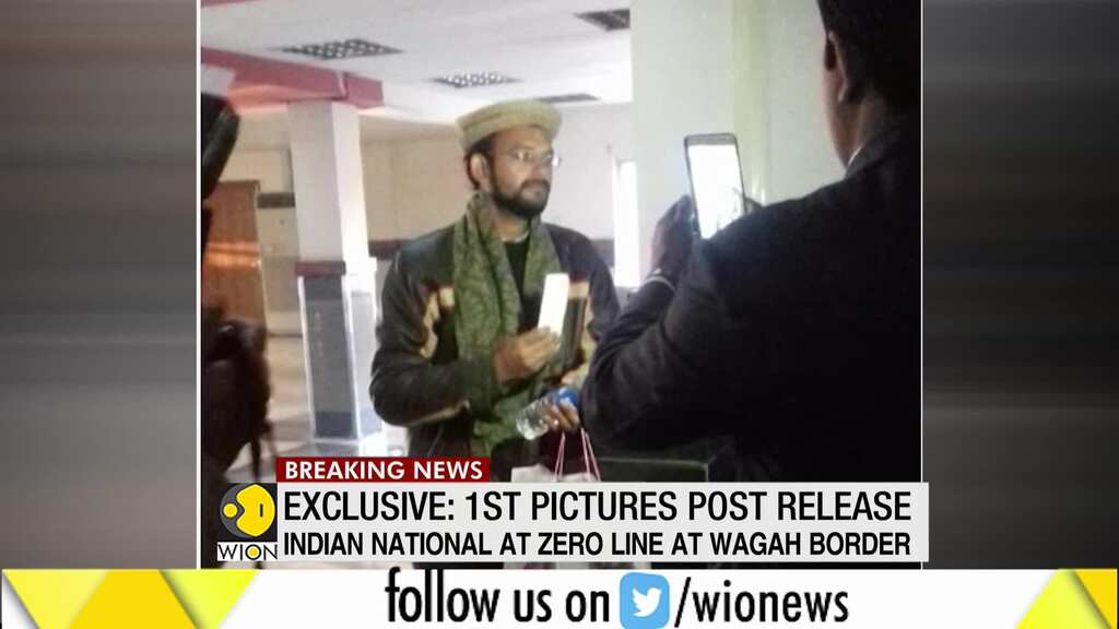 Exclusive visuals of Hamid Ansari post his release