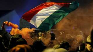 Hungarians demand independent public media, courts