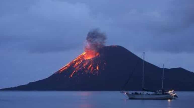 Indonesian tsunami volcano lost two-thirds of its height post eruption