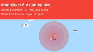 6.4-magnitude earthquake hits off coast of Tonga: USGS