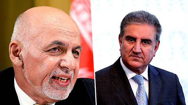 Afghan president Ghani meets Pakistan Foreign minister Qureshi