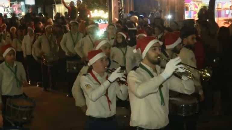 Christmas parade for festive season