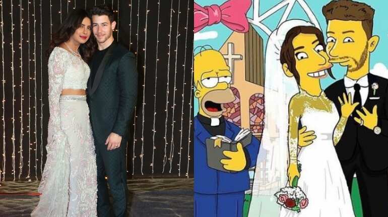 Priyanka Chopra and Nick Jonas get 'The Simpsons' treatment Priyanka Chopra and Nick Jonas get 'The Simpsons' treatment