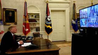 Government will not reopen until we have the Mexican border wall: Trump to US troops