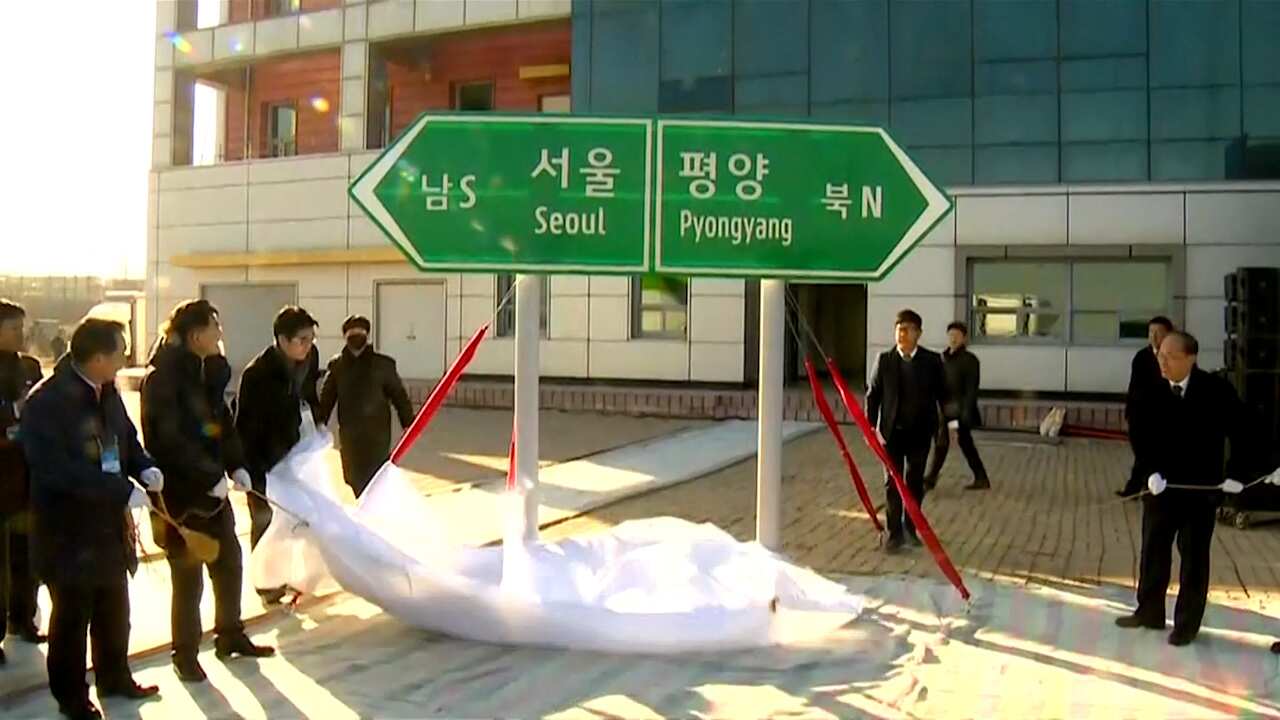 Watch: Koreas inaugurate rail, road project, but sanctions delay construction Watch: Koreas inaugurate rail, road project, but sanctions delay construction