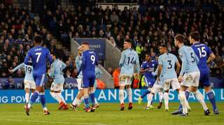 Manchester City slump again as Ricardo nets Leicester winner