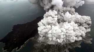 Indonesia hikes danger level for deadly tsunami volcano, flights redirected away from area