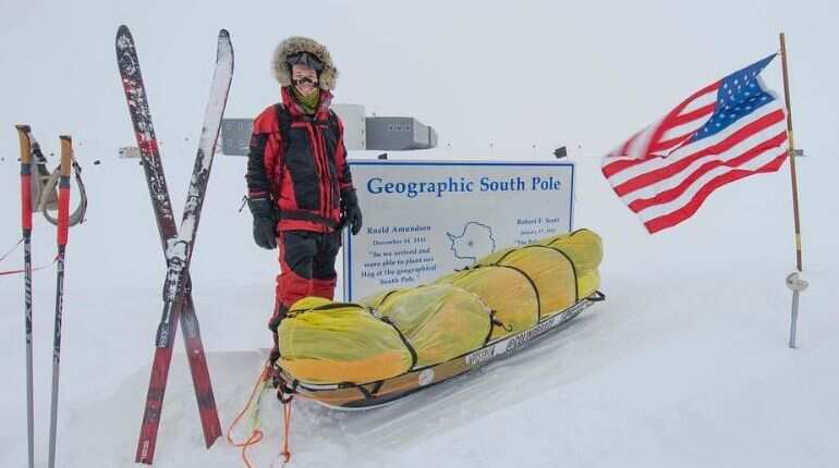 In first, American adventurer completes solo trek across Antarctica In first, American adventurer completes solo trek across Antarctica