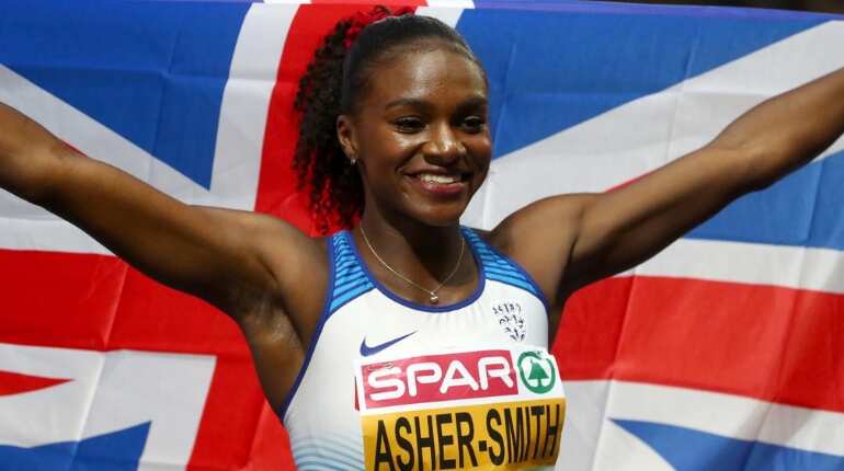 Asher-Smith's flying treble