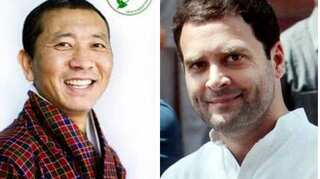 Rahul Gandhi meets Bhutan PM Lotay Tshering