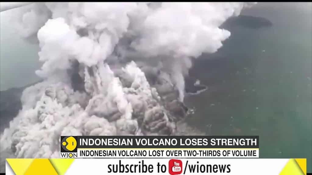 Indonesia's Anak Krakatau volcano loses strength