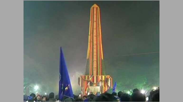 Amid security, 201st anniversary of Bhima Koregaon observed at 'Vijay Stambh' in Pune