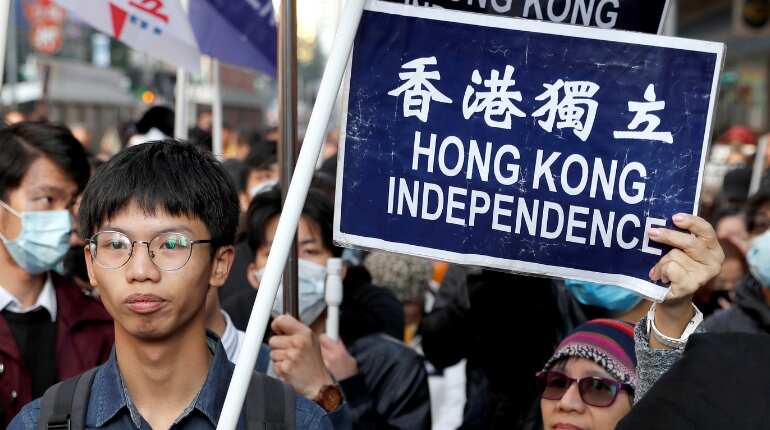 Thousands march in Hong Kong against China 'repression' after grim 2018 Thousands march in Hong Kong against China 'repression' after grim 2018