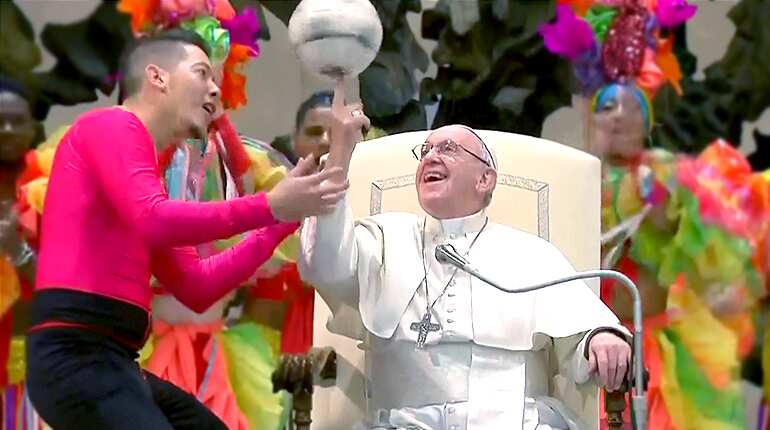 Was Pope's New Year resolution joining a circus?
