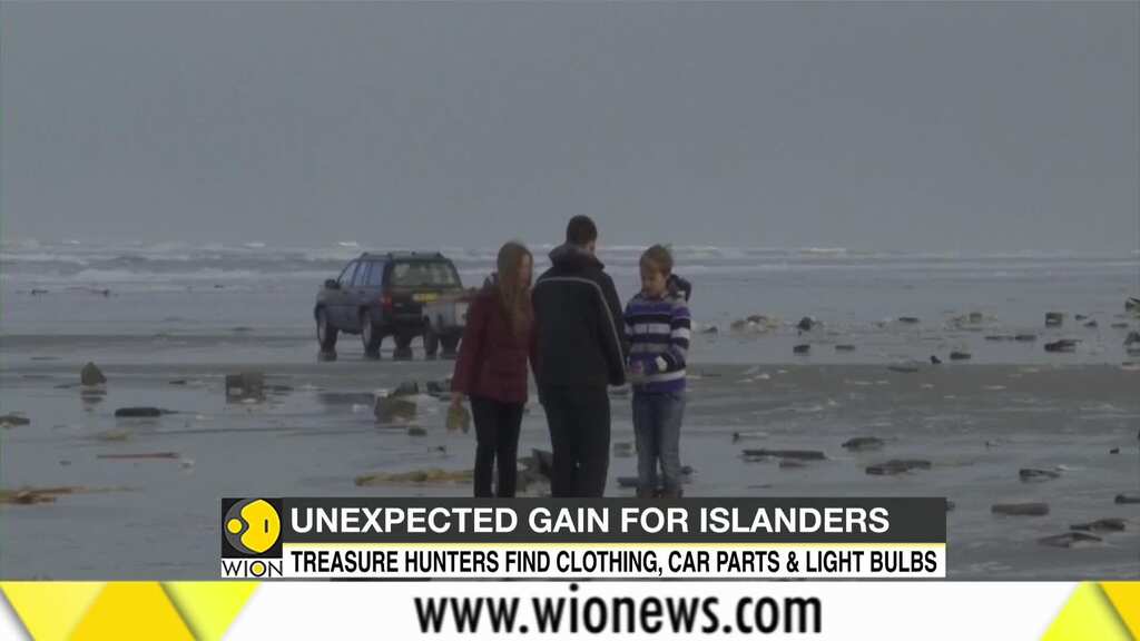 Cargo ship's lost containers bring windfall to Dutch islanders