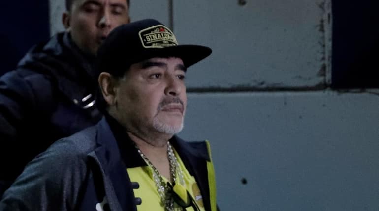 Diego Maradona out of hospital after internal bleeding scare Diego Maradona out of hospital after internal bleeding scare