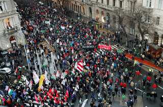 Thousands rally against Hungary's overtime work law, PM Orban