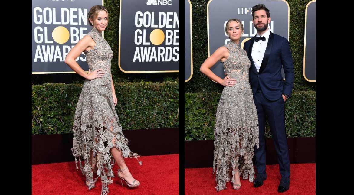 Emily Blunt with husband John Krasinki
