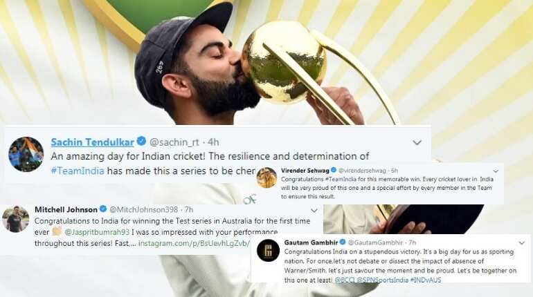 India vs Australia: Former and current players along with administrators hail India's series win India vs Australia: Former and current players along with administrators hail India's series win