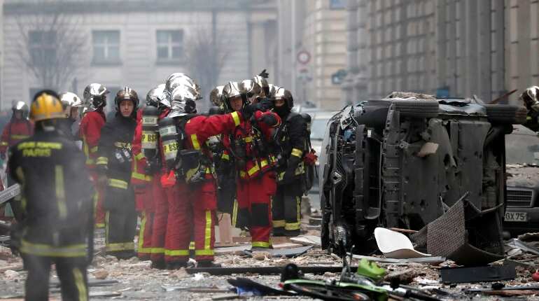 Nine injured after massive explosion in central Paris