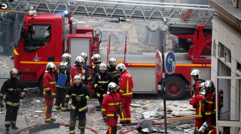Two dead after Paris explosion amid lockdown for yellow vest protests