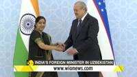 Sushma Swaraj India's Foreign Minister in Uzbekistan