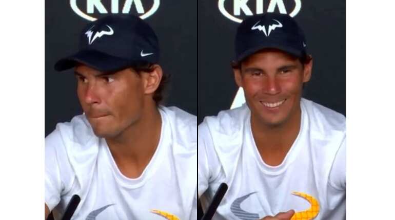 Australian Open: Rafael Nadal wins, journalist sleeps at press conference, watch what happens