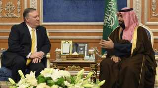 Mike Pompeo on diplomatic tightrope in Saudi talks over Khashoggi murder