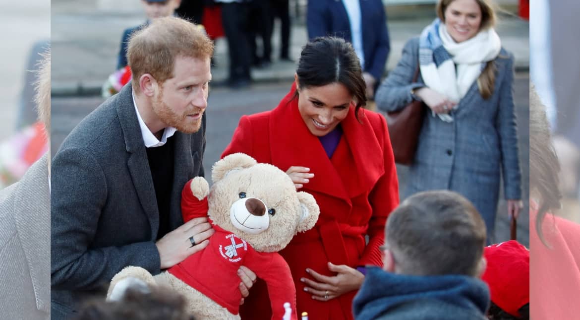 Meghan Markle and Prince Harry's visit to Birkenhead in northern England.