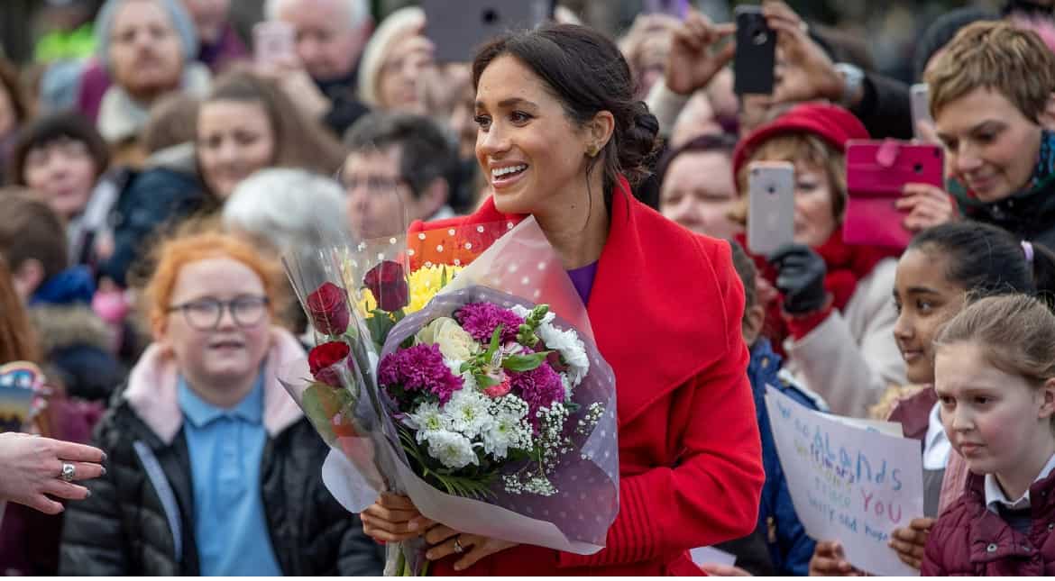 Meghan Markle and Prince Harry's visit to Birkenhead in northern England.