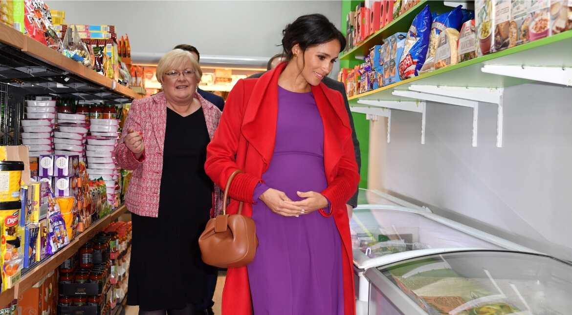 Meghan Markle during her visit to Birkenhead in northern England.