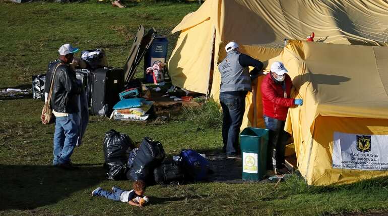 Colombia clears migrant camp as Venezuela exodus continues Colombia clears migrant camp as Venezuela exodus continues