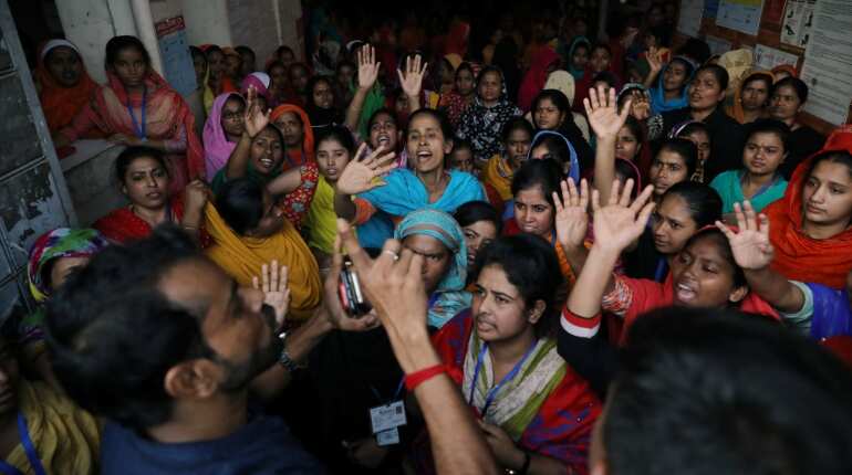 Nearly 5,000 garment workers sacked over Bangladesh strikes Nearly 5,000 garment workers sacked over Bangladesh strikes