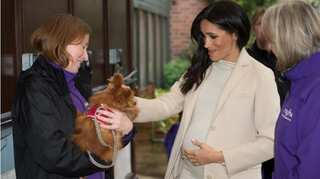 Pregnant Meghan Markle goes on charity visit, gets called 'fat lady'