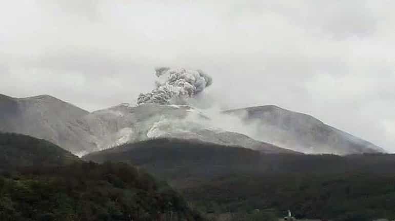 Volcano erupts in southern Japan, no evacuation warning
