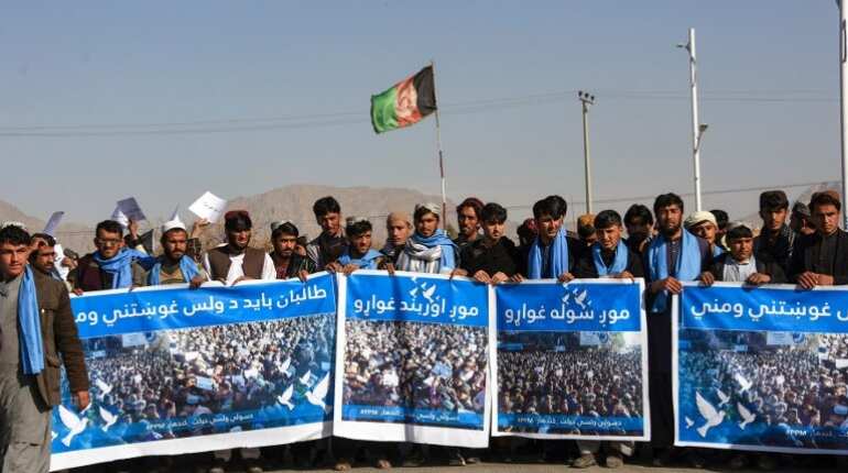 Taliban detain Afghan peace marchers, supporters say