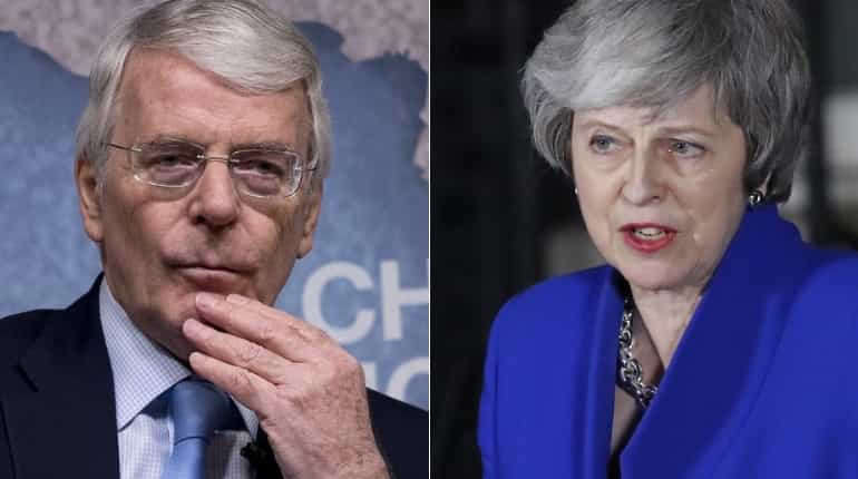 Former British PM John Major urges May to drop Brexit red lines Former British PM John Major urges May to drop Brexit red lines