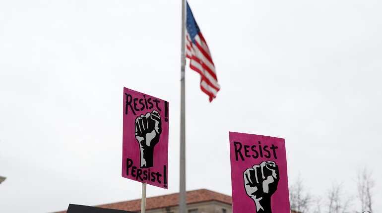Thousands of women march in US cities for third straight year