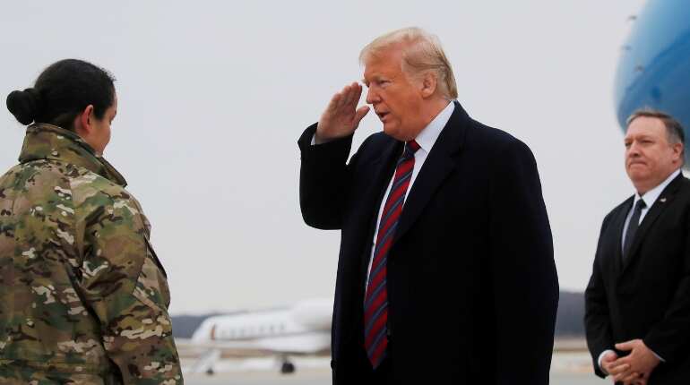 Trump receives remains of 4 Americans killed in Syria