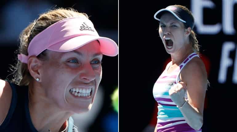 Unseeded American Collins hammers Angelique Kerber to reach Australian Open quarters Unseeded American Collins hammers Angelique Kerber to reach Australian Open quarters