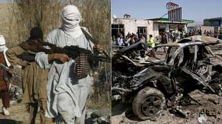 Afghan officials: Taliban truck bomb, other attacks kill 12